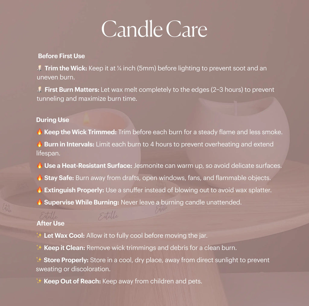 Camelia Flower Soy Wax Candle