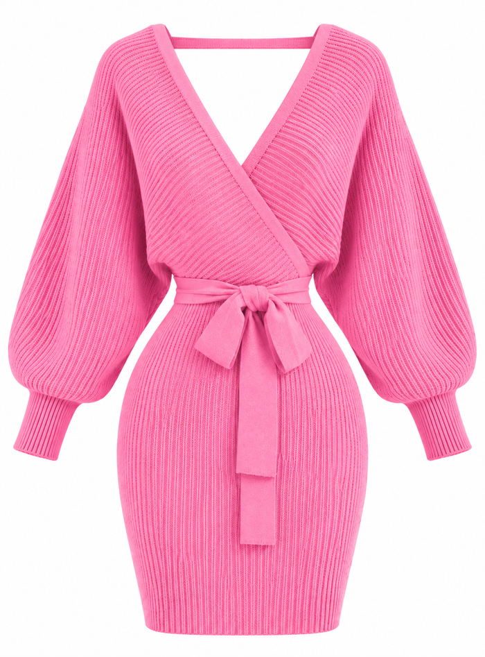 Robe portefeuille douce et élégante