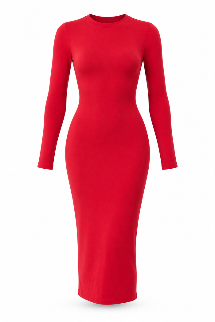 The Juniper Midi Dress – Kiss Red