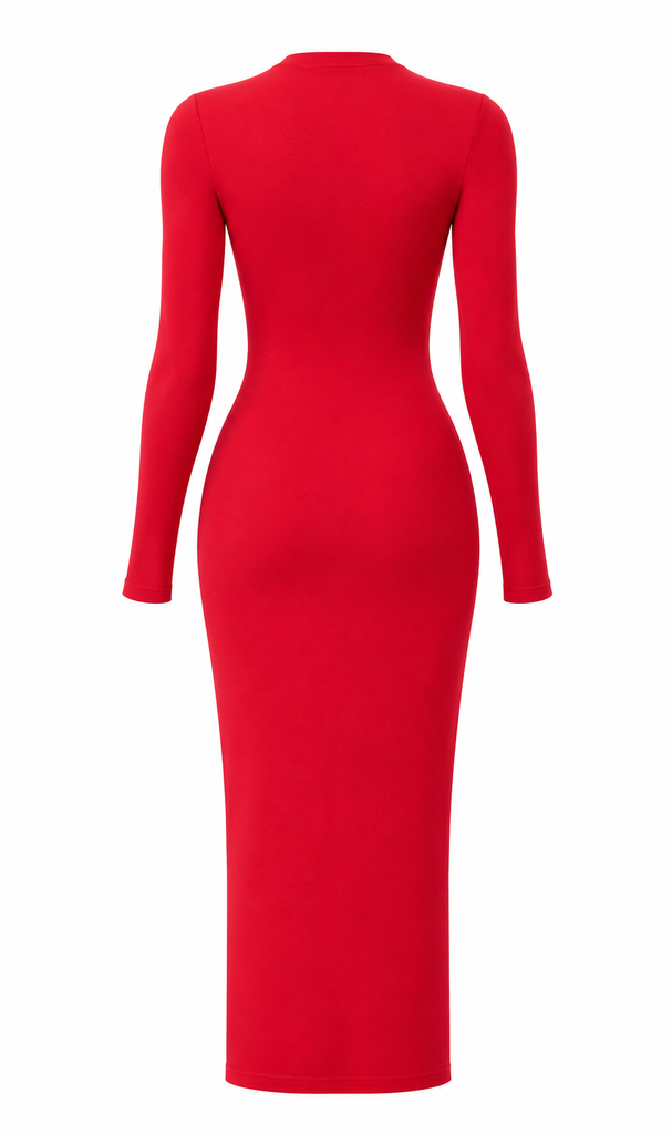 The Juniper Midi Dress – Kiss Red