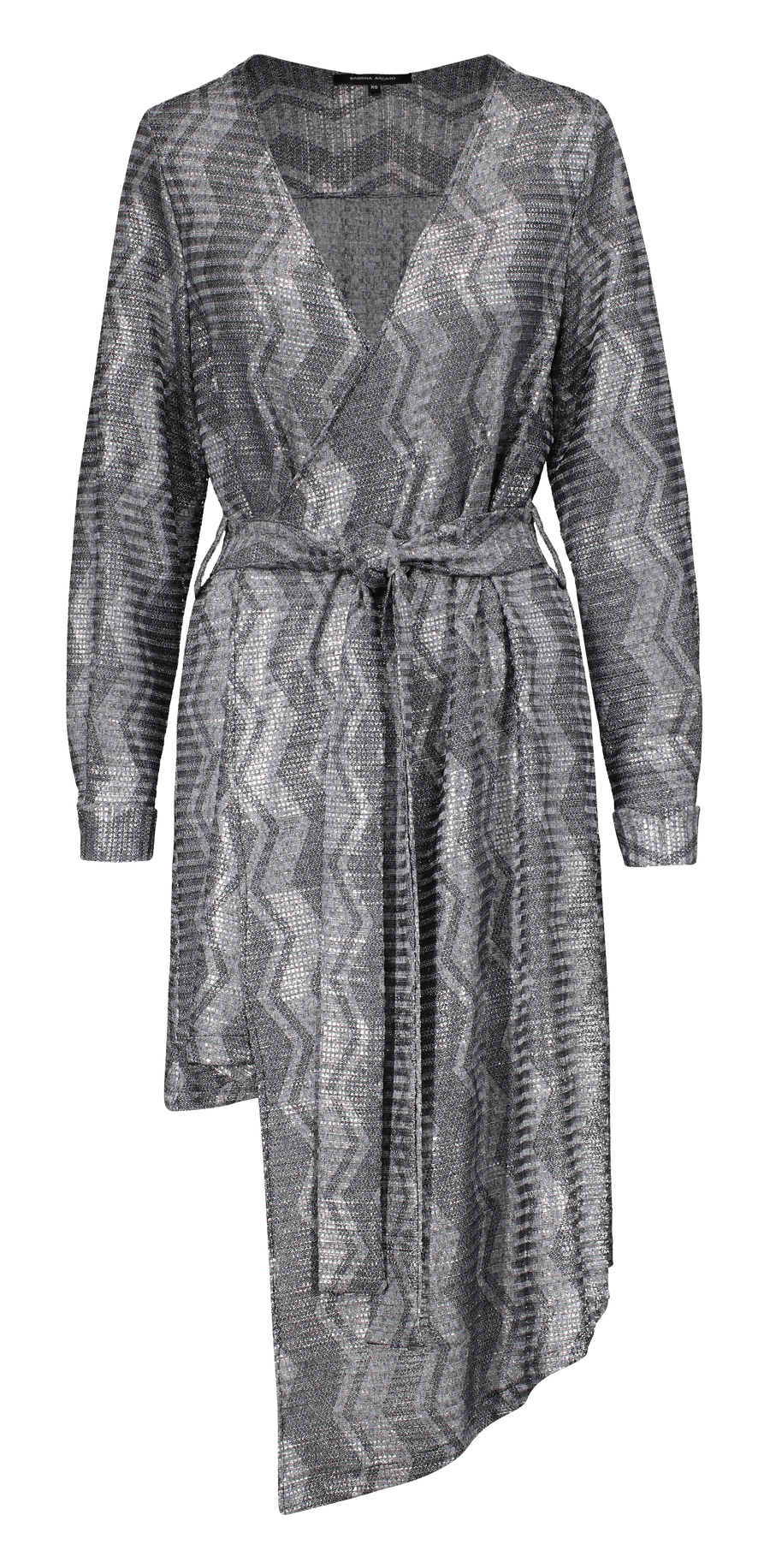Silver Wrap Dress