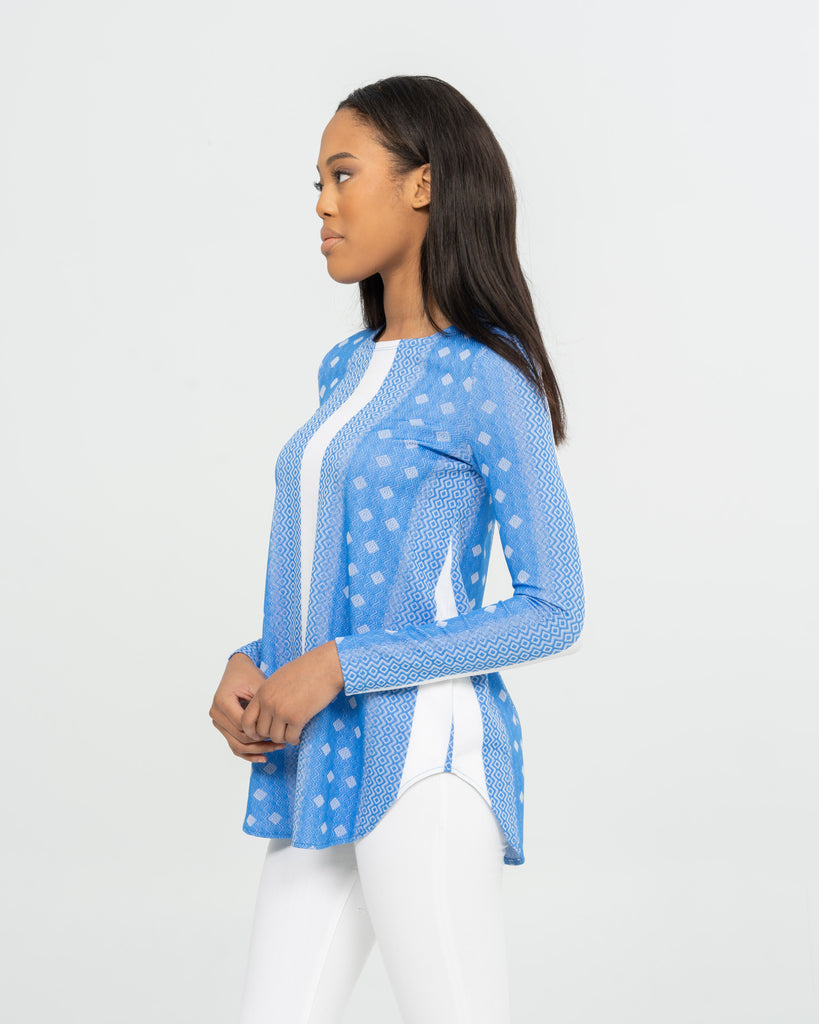 Perfectly Blue Belted Top