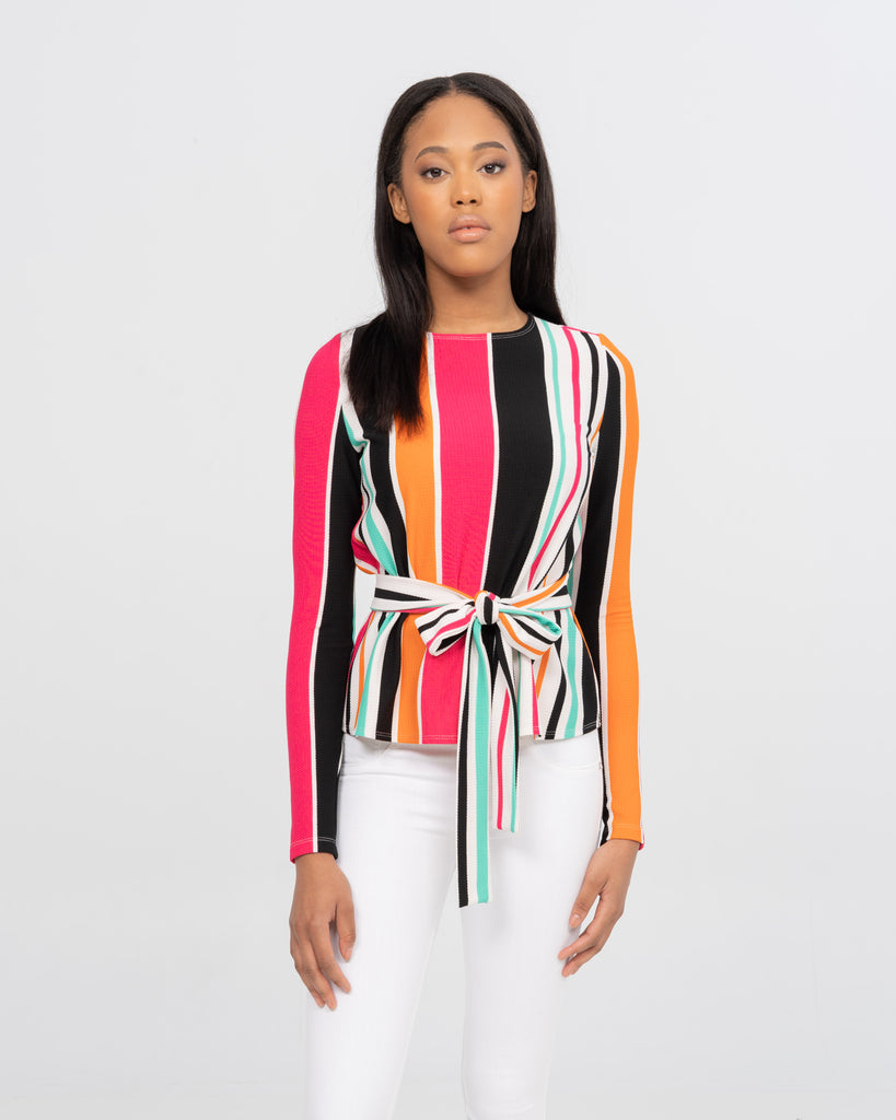 Multi Neon Belted Top